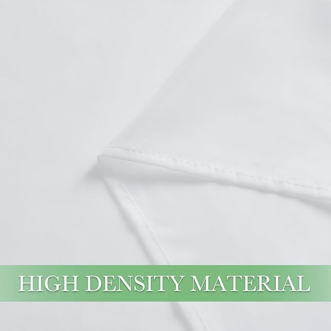 KGORGE Canopy Bed Sheer Curtains for Queen/King/Twin/Full Size, 8 Panels for Girls Boys Adults Bed, Home Bedroom Decor (White, 45 inch Width X 78 inch Length)