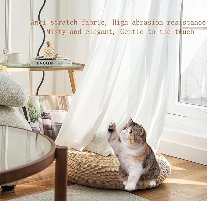 AIKASY Pink Bed Canopy Scarf for King - Luxury Sheer Canopy Bed Curtains with Light - Suitable for Four-Poster Bed, Metal Bed Frame, Wood Bed Frame -2pic