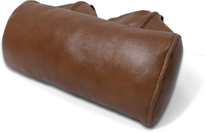 BOWERBIRD Genuine Leather Recliner Head Pillow-Head and Neck Pillow-Headrest Cushion for Neck Pain Relief and Cervical Support