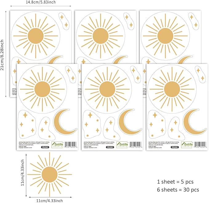 Wall Decals for Girls Bedroom Polka dot Wall Decals Vinyl Stickers Boho Girls Bedroom Floral Stickers Removable Wall Stickers Nursery Wall Decal