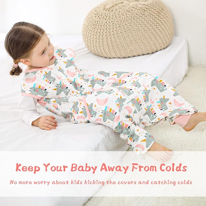WONDAY Toddler Sleep Sack, Sleep Sack 2t-3t, Sleep Sack Baby Wearable Blanket, Toddler Baby Sleep Sacks with Feet, Sleeveless Soft Toddler Sleeping Sack