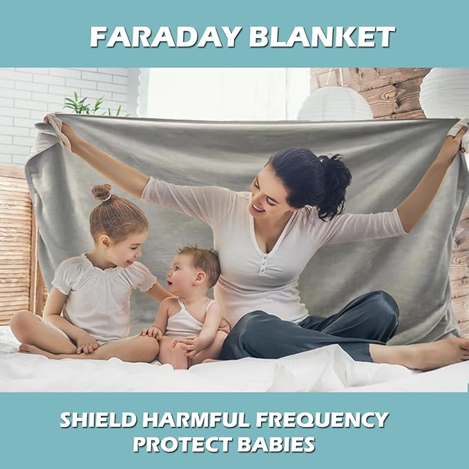 Faraday Blanket Belly Protective Blanket for Pregnant Women, Children (59.8×54.3 inch)