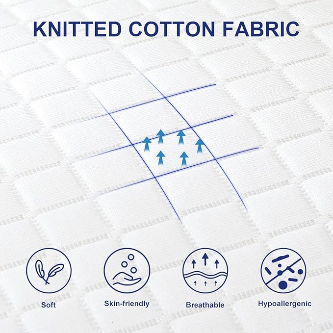 JOLLYVOGUE Queen Size Pillows for Sleeping - Set of 2 Soft and Supportive Bed Pillows for Side and Back Sleepers, Hotel Collection Down Alternative Pillows (30x20 Inches) - 2 Pack