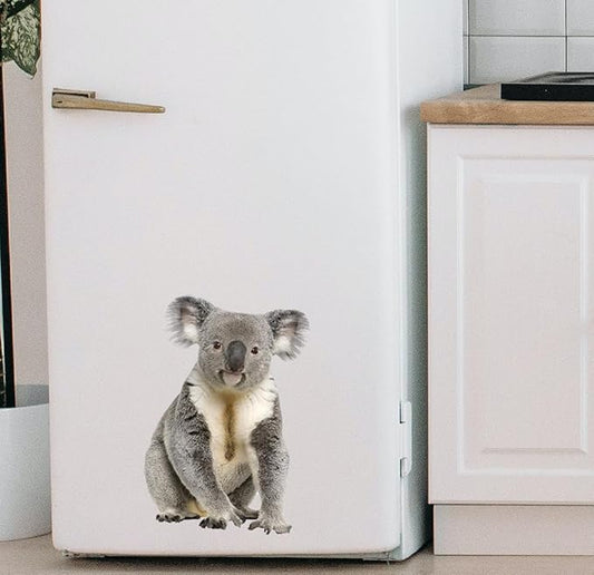 Removable Koala Bear Wall Sticker Cute Animal Realistic Koala Wall Decals Peel and Stick Funny Wall Art Decor Gifts for Kids Room Wall Decor Cabinets Closet Sticker Car Decor