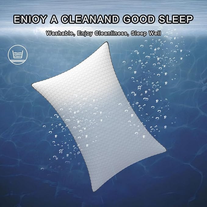 Bed Pillows for Sleeping Kig Size Set of 4,Cooling Breathable Pillows for Side and Back Sleepers Down Alternative Filling Luxury Soft