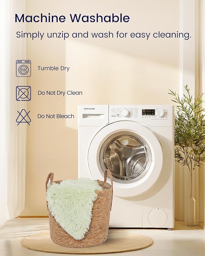 ZonLi Fluffy Body Pillow, Full Body Pillows for Adults, Long Pillow for Sleeping with Removable Cover and Adjustable Filling for Side Sleeper & Pregnancy, Large and Firm, Machine Washable (Green)