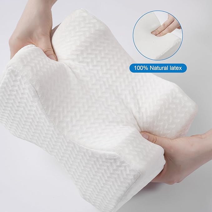 Knee Pillow，Knee Pillow for Side Sleepers，Leg Pillow，Side Sleeper Leg Pillow, Memory Foam Knee Pillow, Suitable for Leg, Back, Knee Pain, Improve Sleep Quality