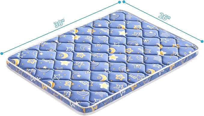 Pack and Play Mattress Topper - 38" x 26", Soft & Firm Premium Foam Pack N Play Mattresses Pad, Odorless Baby Foam Playpen Mattresses,Portable Playard Mattress Topper- Breathable & Comfort