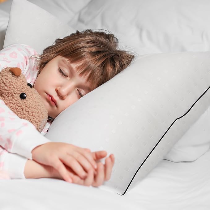 Wansimoo Bed Pillows for Sleeping King Size Set of 4,Comfortable Hotel Cooling Pillows 4 Pack,Soft & Support Pillows for Back, Stomach or Side Sleepers