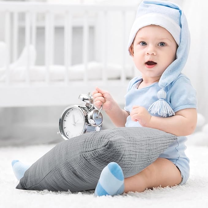 Organic Cotton Muslin Mini Pillowcases with Envelope Design,2 Pack Ultra Breathable Kids Toddler Pillowcases for Boys and Girls- 13 x 18 inches (Grey)