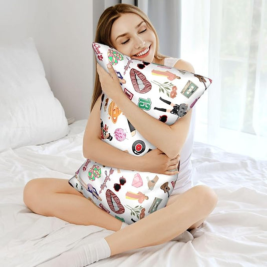 Pillowcase Pillow case Standard Size 20 x 30 Pillow Cases Queen Size Pillow Covers gilts for Women Men Girls Boys