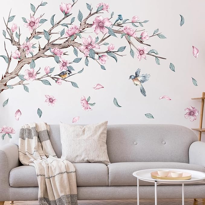 Elegant Wall Stickers - 120cm/47.24inch x 30cm/11.81inch, Set of 2 Decorative Vinyl Sheets