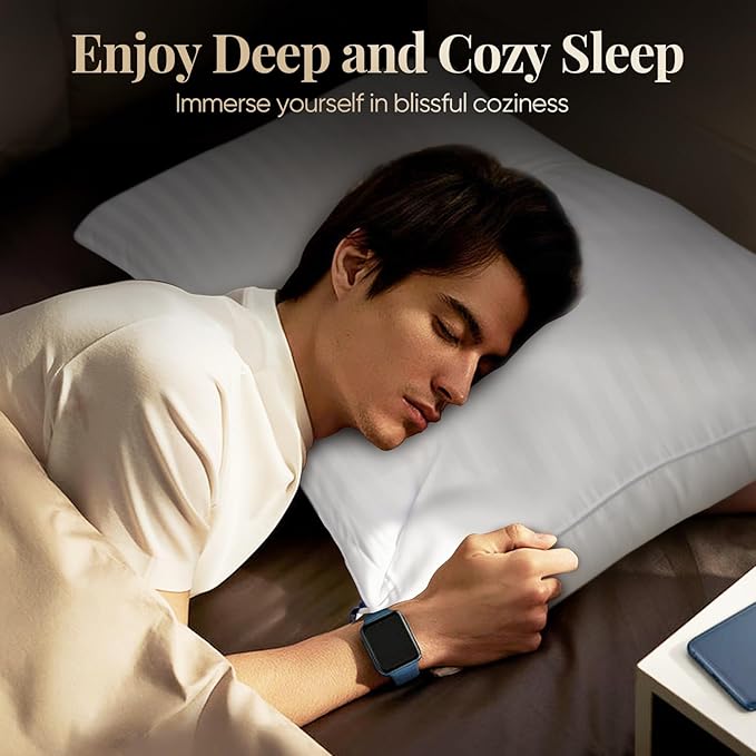 BP3 Bed Pillow, White Queen (Pack of 2), 2 Count