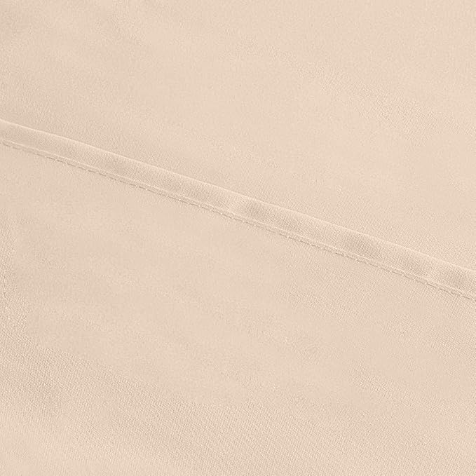 Utopia Bedding Standard Pillow Cases - 2 Pack - Envelope Closure - Soft Brushed Microfiber Fabric - Shrinkage and Fade Resistant Pillow Covers 20 X 26 Inches (Standard, Beige)