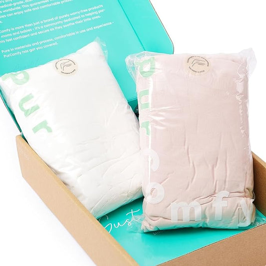 Supersoft Pack and Play Sheets Fitted, Premium Bamboo Viscose Mini Crib Sheets, Pack N Play Mattress Sheets, Graco Playard Baby Sheets Neutral for Boys Girls, 5'' Deep Pocket 2-Pack