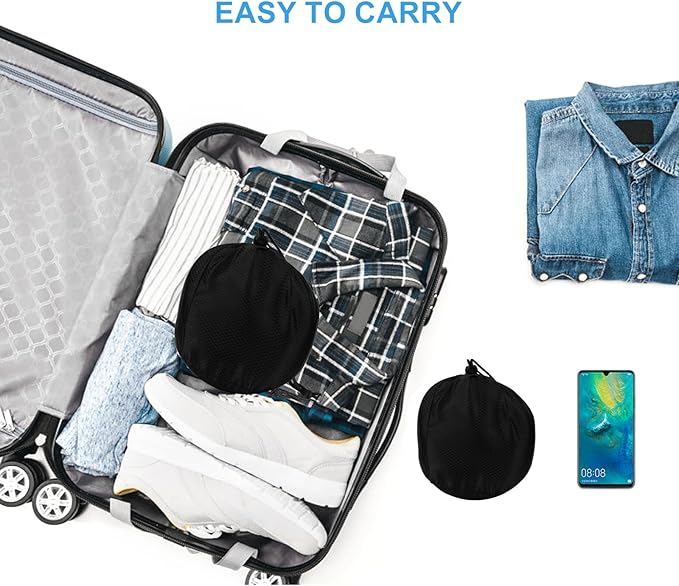 WVR Travel Pillows for Airplanes, 360° Neck Pillow for Long Travel, 100% Pure Memory Foam Flight Pillow, Sleeping Pillow with Comfortable Breathable Cover for Car, Airport Travel Essentials, Grey