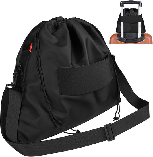 Large Travel Neck Pillow Bag for Dot&Dot Twist Memory Foam Travel Pillow, Luggage Travel Pillow Drawstring Bag Carrying Case with Trolley Sleeve & Adjustable Strap, Easily Attach to Luggage Backpacks