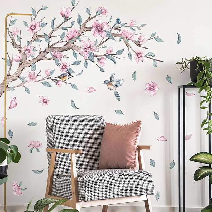 Elegant Wall Stickers - 120cm/47.24inch x 30cm/11.81inch, Set of 2 Decorative Vinyl Sheets