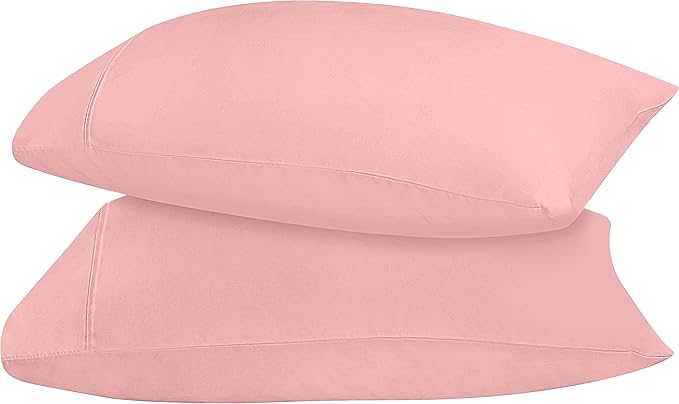 Utopia Bedding Queen Pillow Cases - 2 Pack - Envelope Closure - Soft Brushed Microfiber Fabric - Shrinkage and Fade Resistant Pillow Covers 20 X 30 Inches (Queen, Pink)