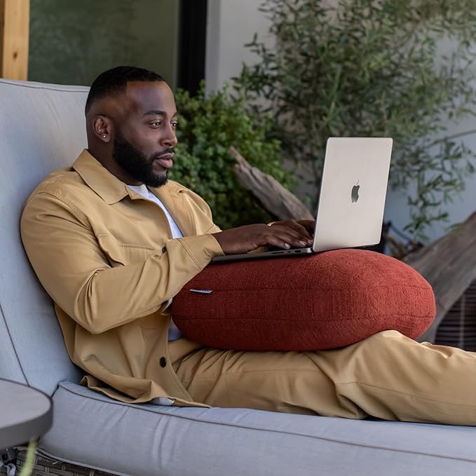 Quiet Mind The Original Weighted Pillow for Adults & Kids - (Medium, Chili Oil, 9 lbs) - Weighted Body Pillow - Alternative to Weighted Blanket - Enhanced Deep Sleep and Stress Relief - Hug Pillow