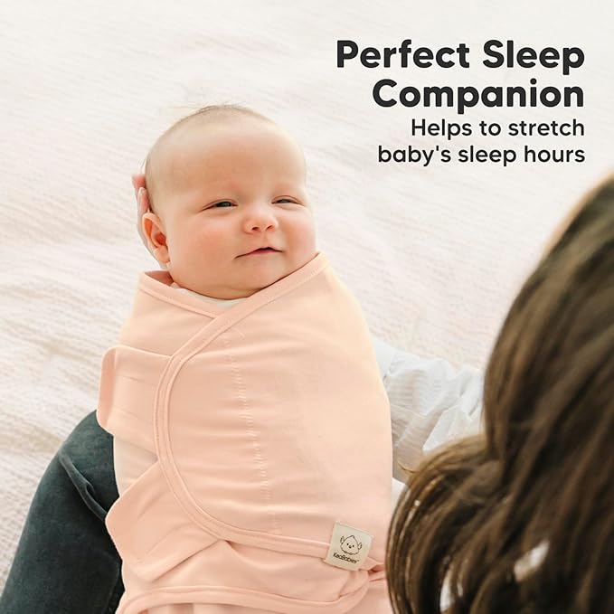 Baby Swaddle Sleep Sacks with Zipper - 3-Pack Newborn Swaddle Sack, Baby Swaddles Sleep Sack 0-3 Months, Wearable Blanket Baby, Baby Swaddle Blanket Wrap, Swaddle Sack, Easy Change Swaddle (Angelic)