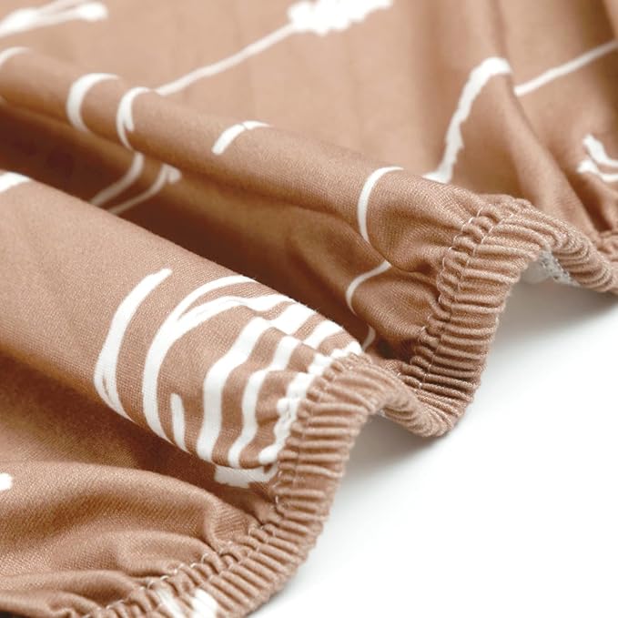 Pack n Play Sheets Fitted 2 Pack, Stretchy Ultra Soft Jersey Knit Pack and Play Sheets, Universal Fitted Portable/Mini Crib Mattresses Snug and Safe, Stylish Pattern of Jungle Animals