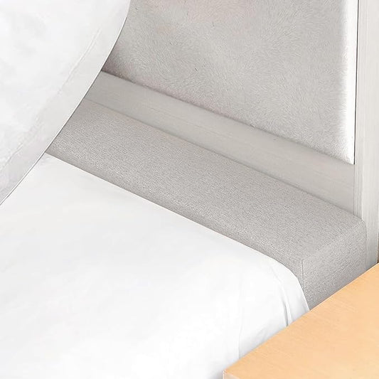 Mattress Extender, Bed Gap/Space Filler, Headboard Pillow Between Headboard and Mattress or Wall, High-Density Foam with Removable Cover(Light Grey-54 * 4 * 10in)