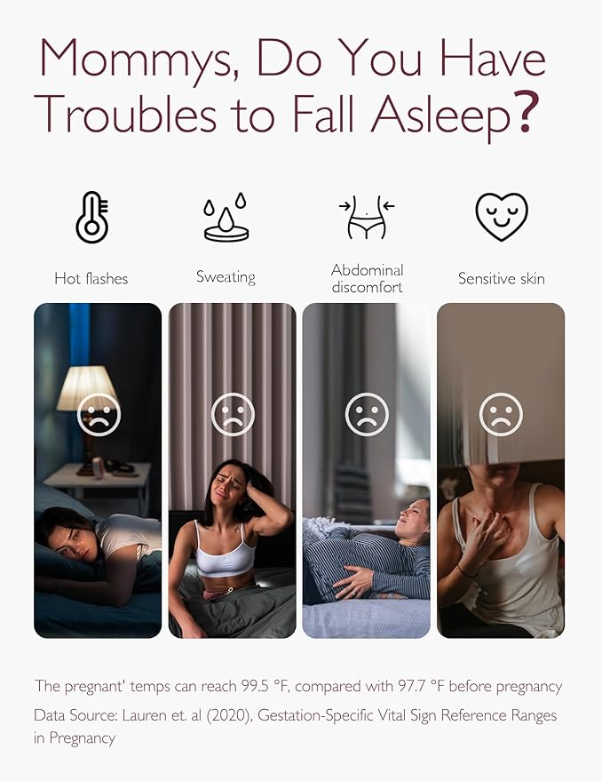 Momcozy Life CoolMurm Cooling Comforter for Hot Sleepers, King/Cali King 106"x90" Pregnancy Cooling Blanket, All-Season Lightweight Soft Breathable Cooling Quilt Duvet Stay Cool All Night Beige Yellow