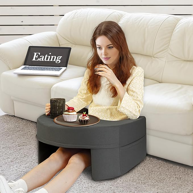 Reading Pillow for Gaming, Large Reading Gaming Pillow for Lap, Bed Arm Rest Pillow Memory Foam Lap Desk Pillow for Working, Crocheting or Sitting in Bed Floor Couch Sofa