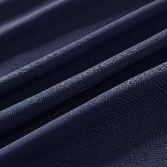 Bed Skirt Full Size Ruffled Bed Skirt with Split Corners, 18 Inch Drop Dust Ruffle Bed Skirt with Platform, Blue (Full - 18" Drop)