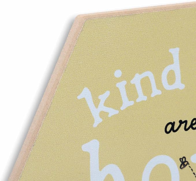 Open Road Brands Disney Winnie The Pooh Kind Words are The Honey Wood Wall Decor - Cute Winnie The Pooh Decoration for Kitchen, Bedroom or Office