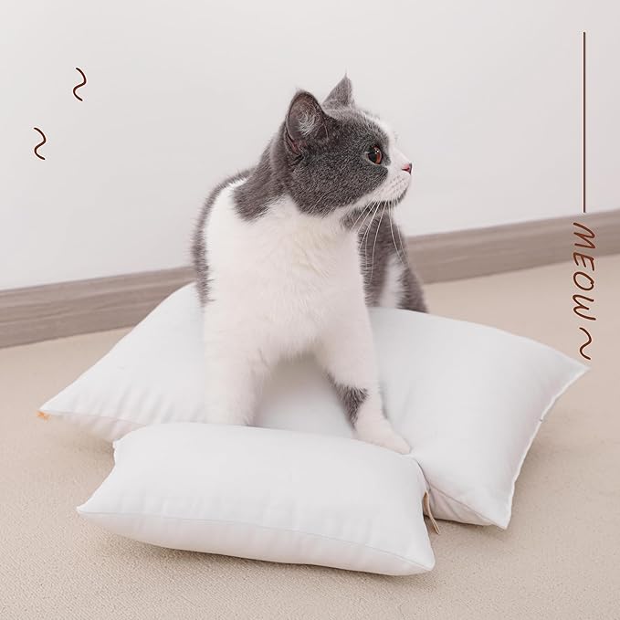 NTBAY Toddler Pillows, Down Alternative 13"x18" Pillows, Machine Washable - Soft and Breathable Travel Small Pillows for Sleeping, Ideal for Daycare, Crib, Cot, Light Grey