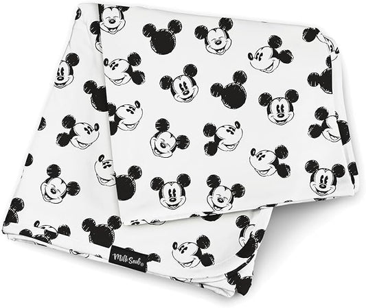 Milk Snob Disney Baby Blanket - Soft, Secure, and Stylish Swaddle Blanket for Newborns to Toddlers - A Versatile Receiving Blanket for Boys & Girls - 34" x 34" (Mickey Mouse Sketch)