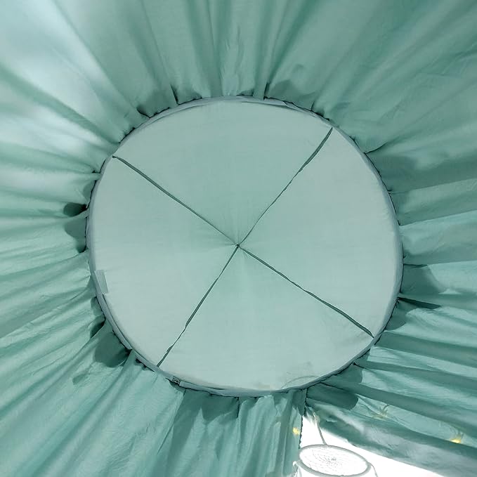 Akiky Bed Canopy with Lights &Dream Catcher Reading Nook Canopy for Kids Boys Bed Playing Tent Room Décor Extra Large Hanging Canopy(Green)