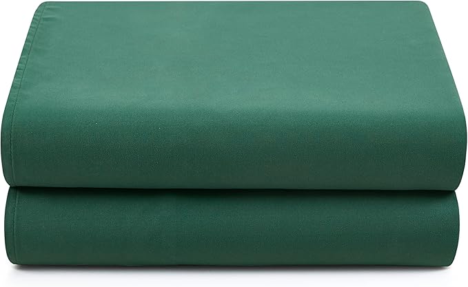 Small Pillow Cases 14x20 Microfiber Dark Green Pillow Cases Soft Comfortable Not Shrink Toddler Pillow Cases Set of 2 Baby Pillow Case Envelope Style