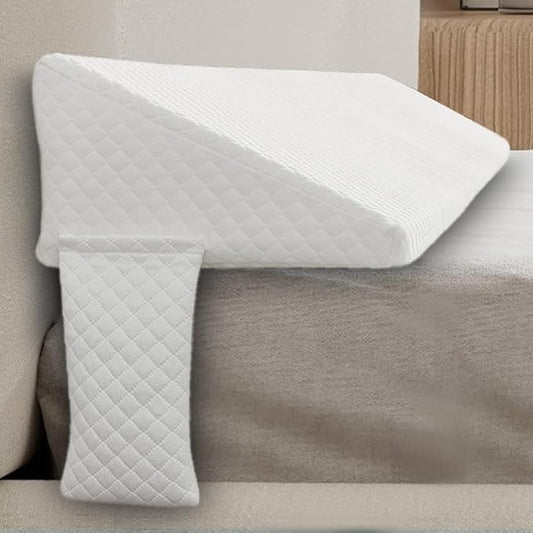 JJDANFILL Twin Size Bed Wedge Pillow Plus for Sleeping, Headboard Pillow/Bed Gap Filler/Mattress Wedge Close The Gap (0-8"), Between Your Headboard and Mattress. (39"*10"*6")