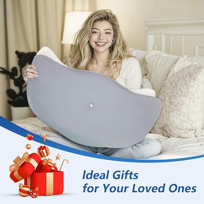 Cervical Neck Pillow, Memory Foam Pillows for Neck Pain Relief, Ergonomic Neck Support Pillow for Sleeping, Cooling Shark Tail Contour Bed Pillows for Side, Back & Stomach Sleepers