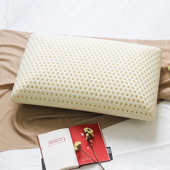 Talatex Talalay 100% Natural Premium Latex Pillow, Helps Relieve Pressure, No Memory Foam Chemicals, Perfect Package Best Gift with Removable Tencel Cover (Soft, King(32.5"×15.7"×5.9"))