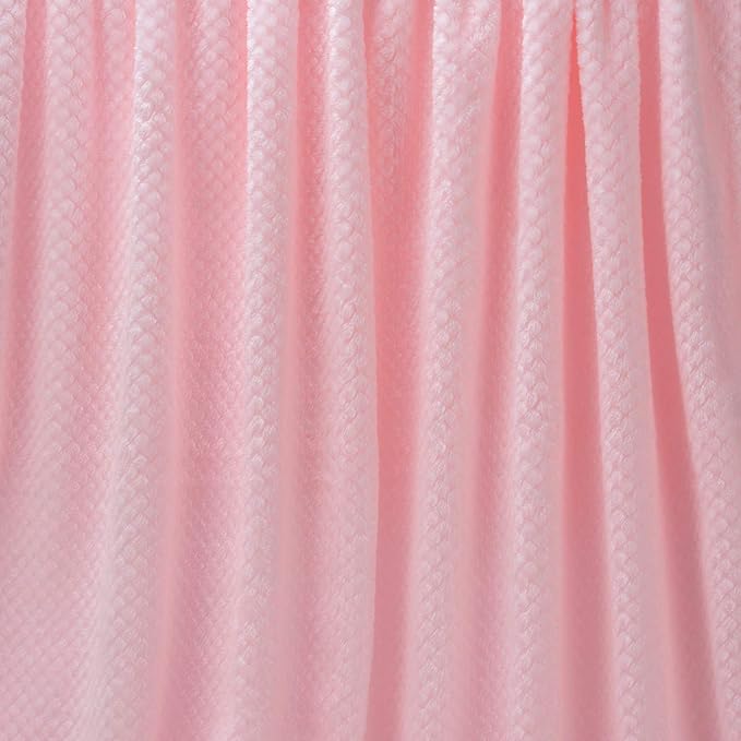 Fuzzy Throw Blanket, Plush Fleece Blankets for Adults, Toddler, Boys and Girls, Warm Soft Blankets and Throws for Bed, Couch, Sofa, Travel and Outdoor, Camping (Throw(50"x70"), L-Baby Pink)