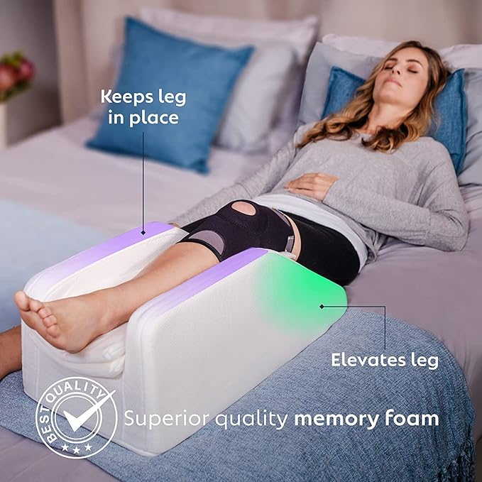Adjustable Leg, Knee, Ankle Support and Elevation Pillow | Surgery | Injury | Rest | (Short)
