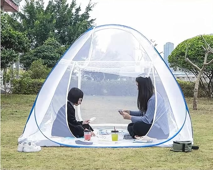 Mosquito Net for Bed, Pop Up Camping Mosquito Net Portable Travel Mosquito Net Tent, Folded Size 17 inch Double Entry Bed Canopy for King Queen Size Bed (Folded 17 Inch, 59"x79"x59")
