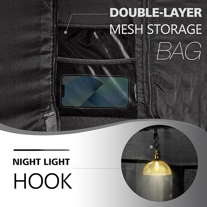 Bed Tent Bed Canopy Full Size Tents for Adult and Kids- Portable Dream Tent Indoor Sleeping Tents 70% Blackout with 3 Doors Breathable Big Space Tents