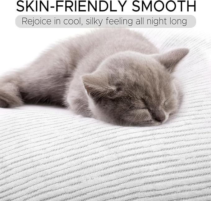 Body Pillow for Adults - Soft Long Bed Pillows Insert for Sleeping - Shredded Memory Foam and Removable Washable Cover - Swan Shaped Side Sleeper Pregnancy Pillow 49 Inch (Grey)