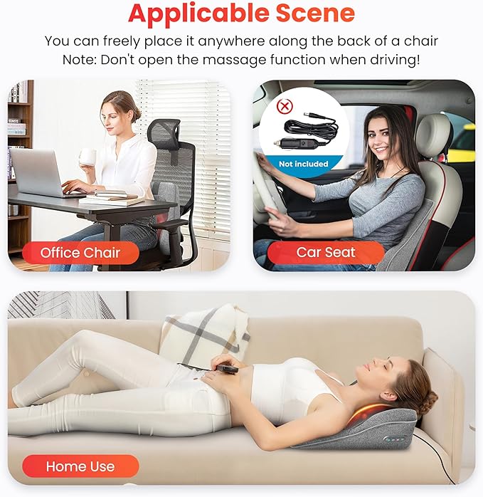 COMFIER Back Lumbar Support Pillow for Office Chair Car