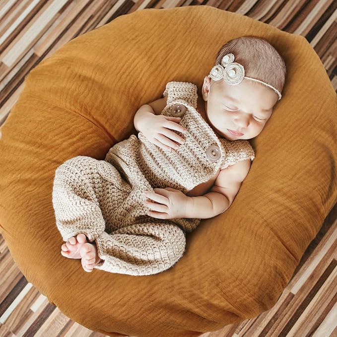 Muslin Bassinet Sheets 2 Pack for Baby Boy and Girl, Breathable Elastic Cozy Fitted Cotton Bassinet Mattress Sheet, Universal Fit for Hourglass Oval and Rectangle Bassinet Mattress (Elegant Colors)