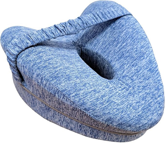 Leg & Knee Memory Foam Support Pillow for Side Sleepers,Soothing Relief for Sciatica Relieves Hip Back Pain,Removable and Washable (Blue)