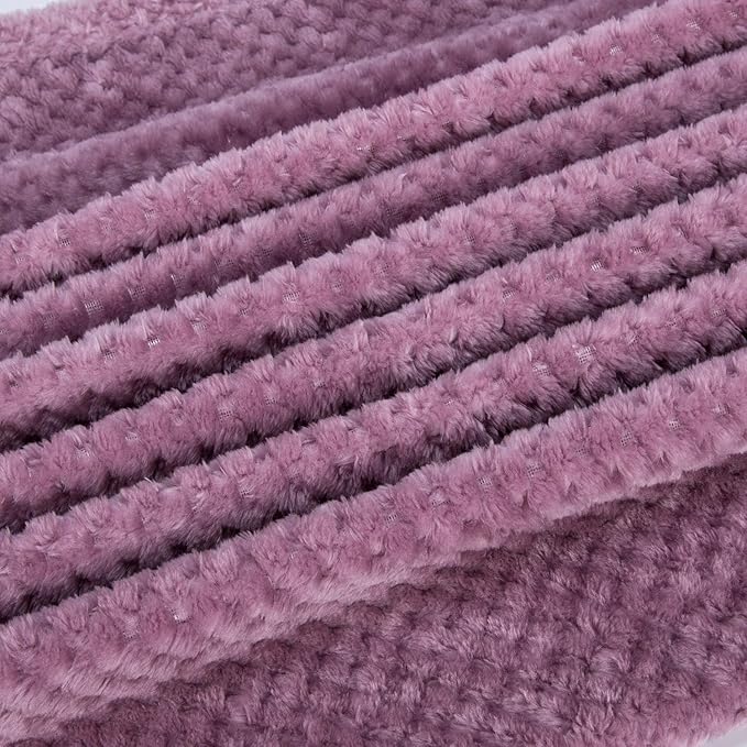 Fuzzy Blanket or Fluffy Blanket for Baby, Soft Warm Cozy Coral Fleece Toddler, Infant or Newborn Receiving Blanket for Crib, Stroller, Travel, Decorative (28Wx40L, XS-Burgundy)