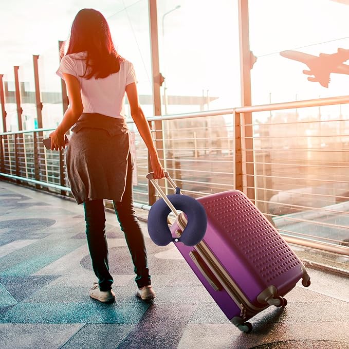 Neck Pillow Cover, Travel Neck Pillow Cover, Travel Neck Pillow Case Cover, Travel U Neck Pillow Cover, Soft and Smooth, Neck Pillow Replacement Cover (Only Pillow Covers, no Filler)