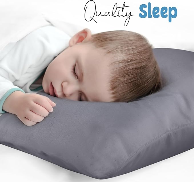 Utopia Bedding Toddler Pillow Cases - 2 Pack - Envelope Closure - Soft Brushed Microfiber Fabric - Shrinkage and Fade Resistant Pillow Covers 13 X 18 Inches (Toddler, Grey)