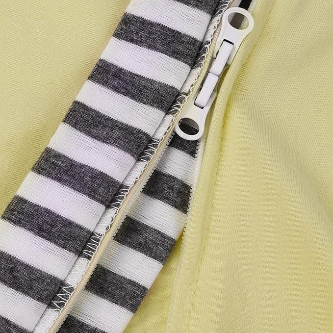 Baby Blanket Sack with Arms Free Design,Transition to Arms Free Wearable for Newborn Girl and Boy, Medium 3-6Months, Yellow Color